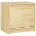 Mesita de noche madera maciza de pino 40x30,5x40 cm