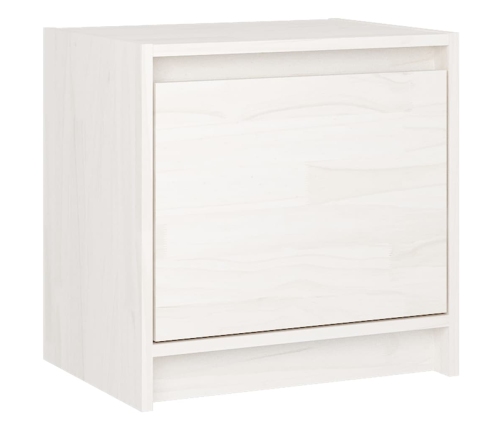 Mesitas de noche 2 uds madera maciza pino blanco 40x30,5x40 cm