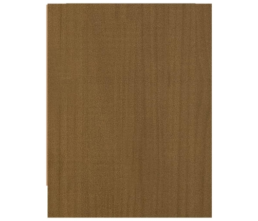 vidaXL Mesita de noche madera maciza de mango marrón miel 40x30,5x40cm