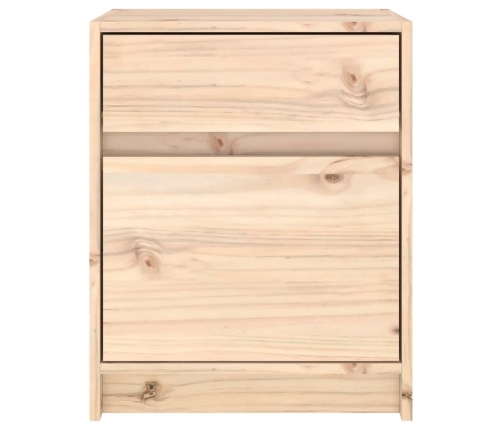 Mesita de noche madera maciza de pino 40x31x50 cm