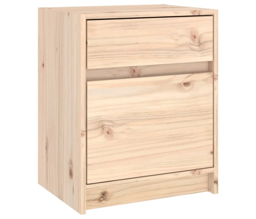 Mesitas de noche 2 uds madera maciza de pino 40x31x50 cm