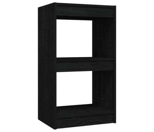 Estantería madera maciza de pino negro 40x30x71,5 cm