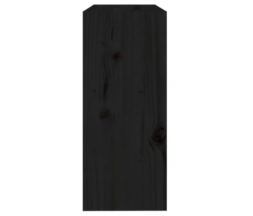 Estantería/divisor de espacios madera pino negro 60x30x71,5 cm