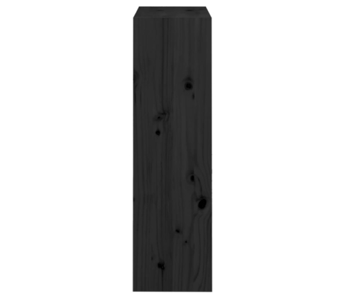 Estantería/divisor de espacios madera pino negro 60x30x103,5 cm