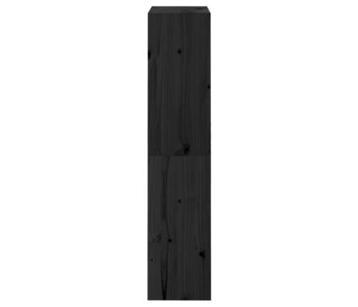 Estantería/divisor de espacios madera pino negro 60x30x135,5 cm