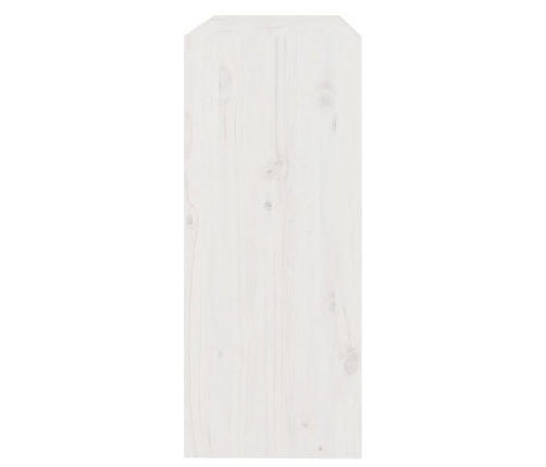 vidaXL Estantería/divisor de espacios madera pino blanco 80x30x71,5 cm