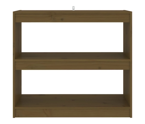 vidaXL Estantería/divisor espacio madera pino marrón miel 80x30x71,5cm