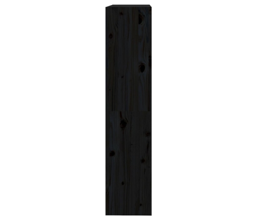 Estantería/divisor de espacios madera pino negro 80x30x135,5 cm