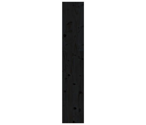 vidaXL Estantería/divisor de espacios madera pino negro 80x30x167,4 cm