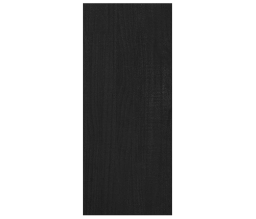 Estantería/divisor de espacios madera pino negro 100x30x71,5 cm