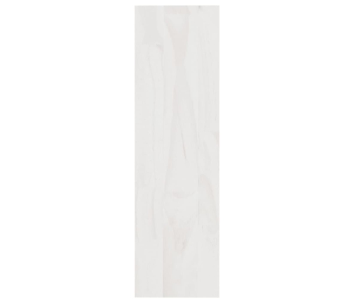 Estantería divisor madera maciza pino blanco 100x30x103 cm