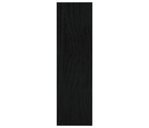 Estantería divisor de espacios madera pino negro 100x30x103 cm