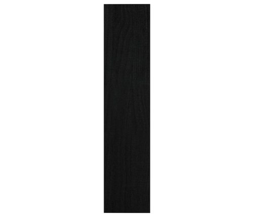 Estantería divisor de espacios madera pino negro 100x30x135,5cm