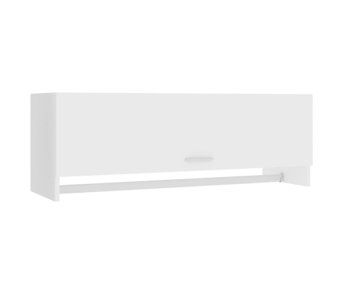 Armario de madera contrachapada blanco 100x32,5x35 cm