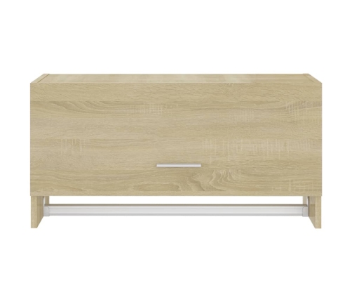 Armario de madera contrachapada color roble Sonoma 70x32,5x35cm