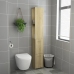 Armario de baño madera contrachapada roble Sonoma 25x26,5x170cm