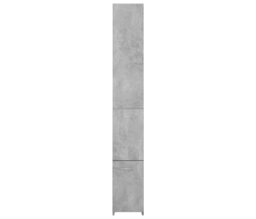 Armario baño madera contrachapada gris hormigón 25x26,5x170 cm