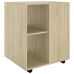 Armario con ruedas madera contrachapada roble Sonoma 60x53x72cm