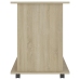 Armario con ruedas madera contrachapada roble Sonoma 60x45x60cm