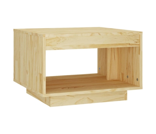 Mesa de centro de madera maciza de pino 50x50x33,5 cm