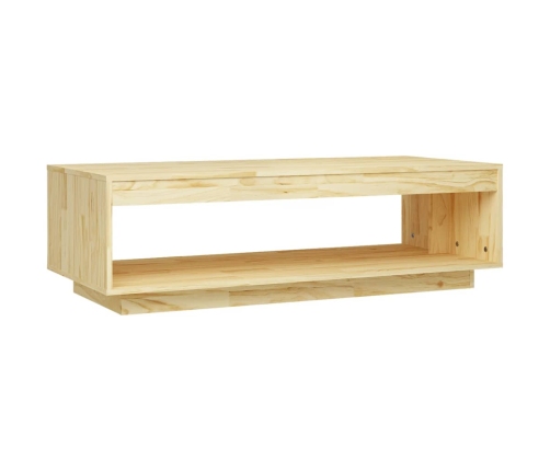 Mesa de centro de madera maciza de pino 110x50x33,5 cm