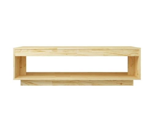 Mesa de centro de madera maciza de pino 110x50x33,5 cm