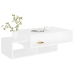 Mesa de centro madera contrachapada blanco 105x55x32 cm