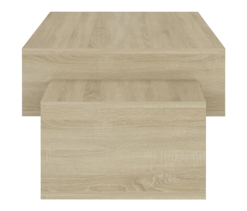 vidaXL Mesa de centro madera contrachapada roble Sonoma 105x55x32 cm