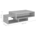 vidaXL Mesa de centro madera de ingeniería gris hormigón 105x55x32 cm