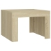 vidaXL Mesa de centro de madera contrachapada color roble 50x50x35 cm