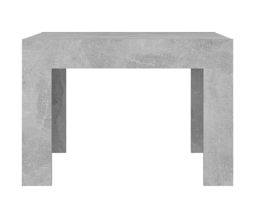 Mesa de centro madera contrachapada gris hormigón 50x50x35 cm