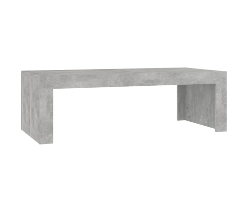 Mesa de centro madera de ingeniería gris hormigón 110x50x35 cm