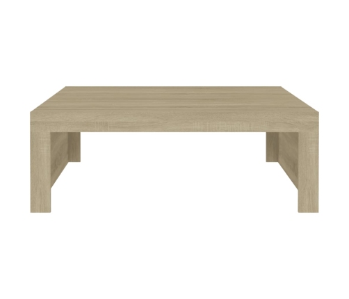 Mesa de centro madera contrachapada roble Sonoma 100x100x35 cm