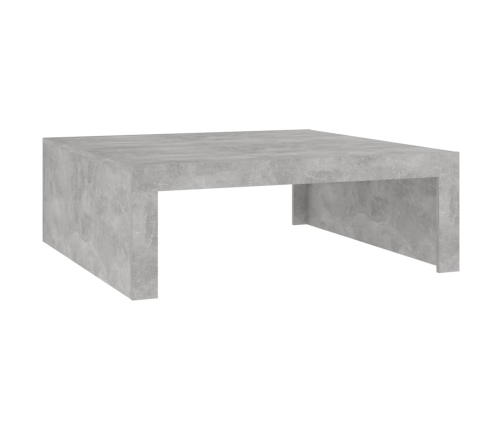 Mesa de centro madera de ingeniería gris hormigón 100x100x35 cm