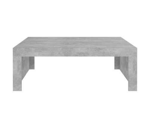 Mesa de centro madera de ingeniería gris hormigón 100x100x35 cm