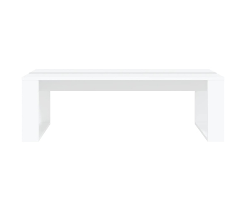 Mesa de centro madera de ingeniería blanca 110x50x35 cm