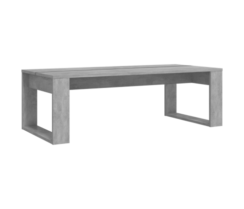 Mesa de centro madera de ingeniería gris hormigón 110x50x35 cm