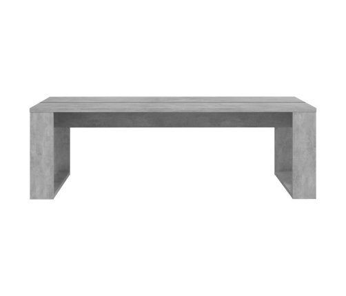 Mesa de centro madera de ingeniería gris hormigón 110x50x35 cm