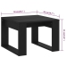 Mesa auxiliar de madera contrachapada negro 50x50x35 cm