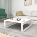 Mesa de centro madera contrachapada blanco 100x100x35 cm