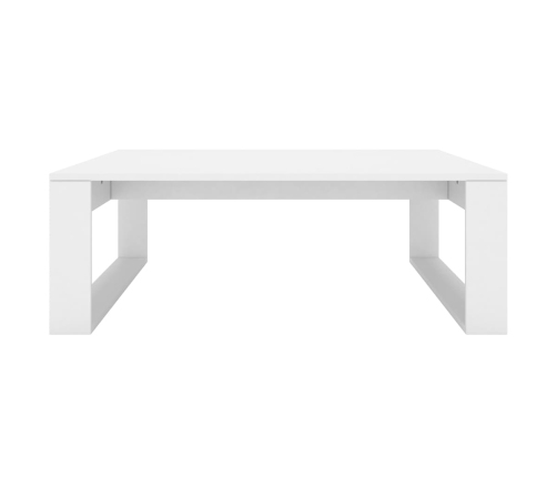 Mesa de centro madera contrachapada blanco 100x100x35 cm