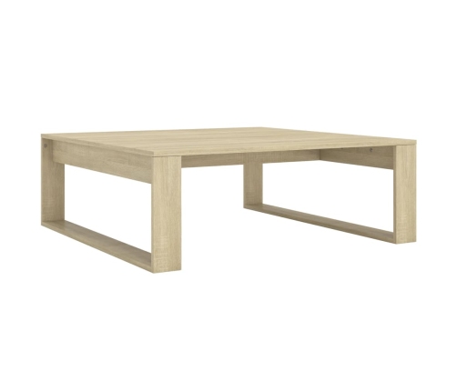 Mesa de centro madera contrachapada roble Sonoma 100x100x35 cm