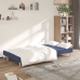 Sofá cama de 2 plazas tela azul