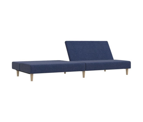 Sofá cama de 2 plazas tela azul