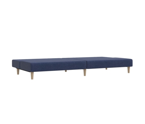 Sofá cama de 2 plazas tela azul