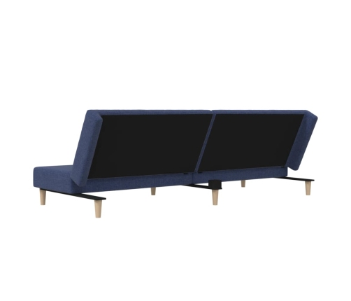 Sofá cama de 2 plazas tela azul