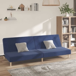 Sofá cama de 2 plazas tela azul