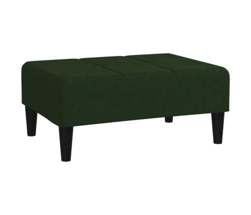 vidaXL Taburete de terciopelo verde oscuro 78x56x32 cm