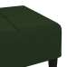 vidaXL Taburete de terciopelo verde oscuro 78x56x32 cm