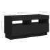 vidaXL Mueble para TV con luces LED negro 180x35x40 cm